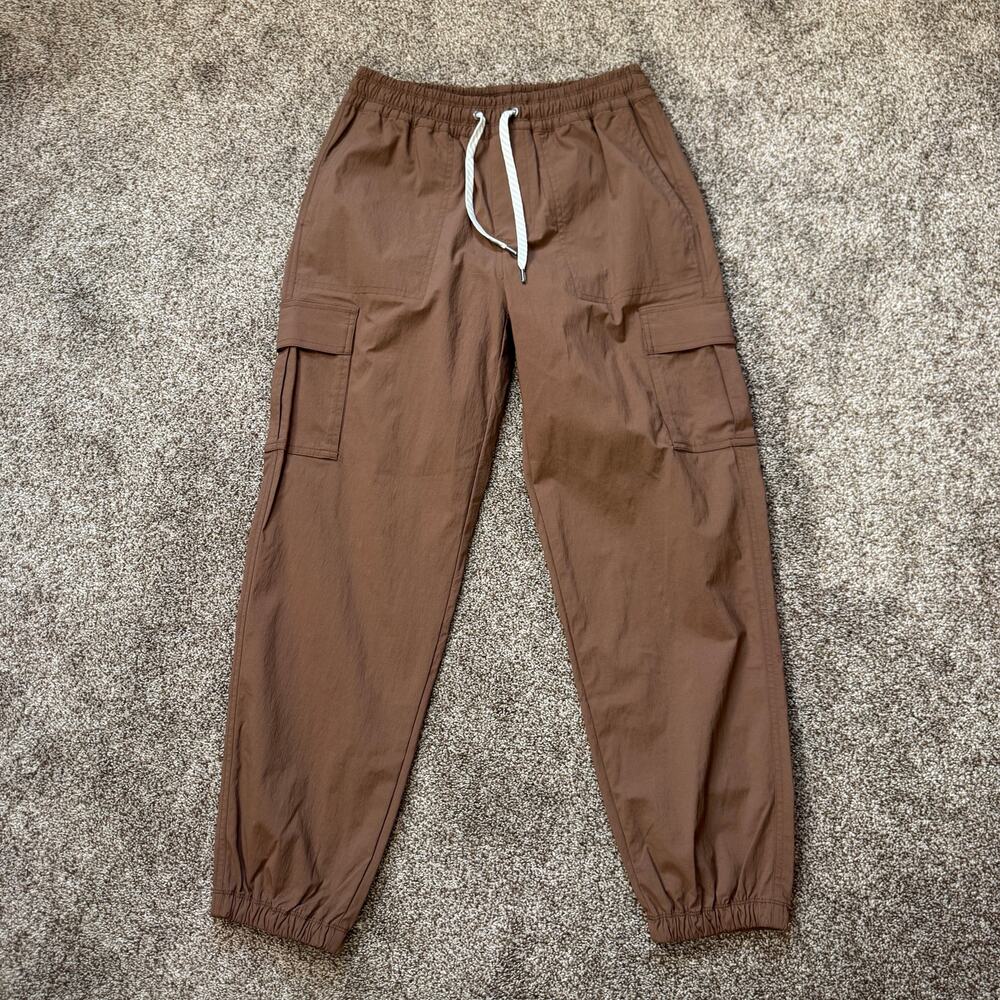 Vuori Women's Joggers Birch Small Copper Brown Tech Ripstop Cargo Athleisure